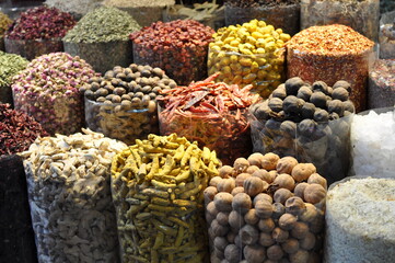 Spices in the market ,Dubai Uae .