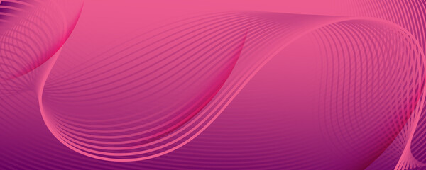 Color Flow Wave. Pink Geometric Landing Page. 3d 