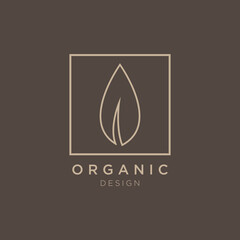 Beauty logo design templates, with lily flower line art icon
