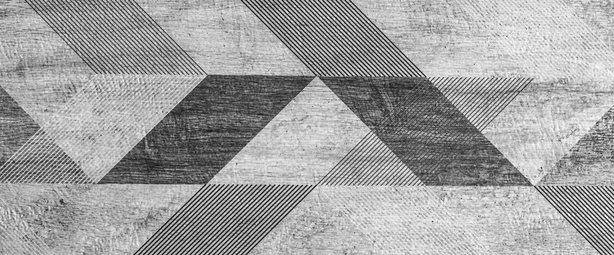 texture abstract geometric black and white tile pattern