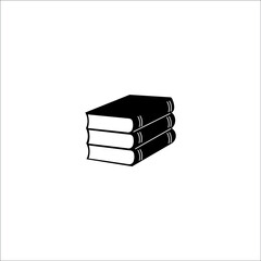 Come back to school. School books. Textbooks for learning at school. solid icons vector