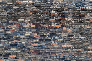 weathered grungy brick wall that can be used as a background