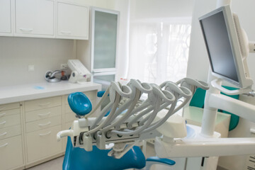 Dental unit rear view, medical clinic