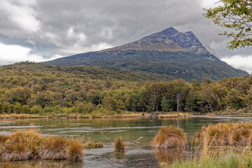 Argentina National Park - view of the mountain peaks.