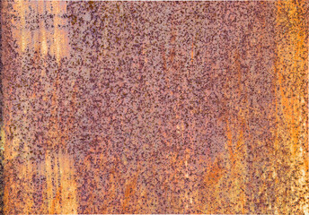 Rusted metal with deep chipped texture