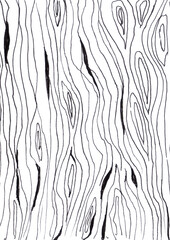 hand drawing linear wood texture