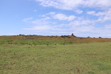 Prairie à l'île de Pâques