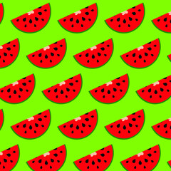 vector background pattern watermelon slice of watermelon watermelon green