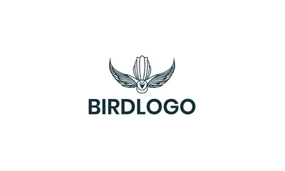 Bird Logo design, Illustration Vector Bird with gradient style can for logo traveling, or animal logo EPS 10