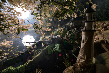 Fantastic image of Poseidon. Fine Art Fairy Tale Photography.