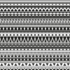 Pattern with geometrical ornaments in black and white.
