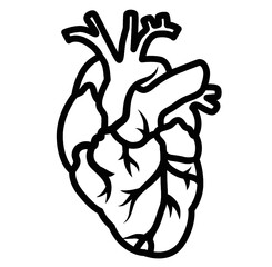 Laser cut heart template