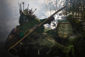 Fantastic image of Poseidon. Fine Art Fairy Tale Photography.