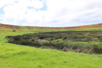 Obraz premium Wyspa Wielkanocna - Rano Raraku