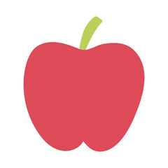 apple fresh fruit nutrition vitamins diet isolated design icon