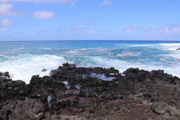 Littoral volcanique de l'&icirc;le de P&acirc;ques