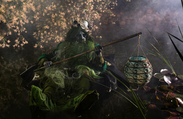 Fantastic image of Poseidon. Fine Art Fairy Tale Photography.