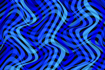 Abstract blue background in op art style. Modern concepts for your design.