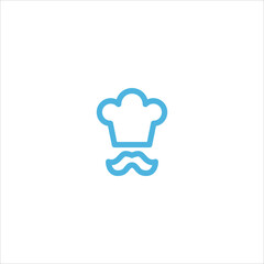 chef hat icon flat vector logo design trendy