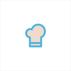 chef hat icon flat vector logo design trendy