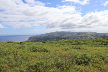 Paysage à l'île de Pâques
