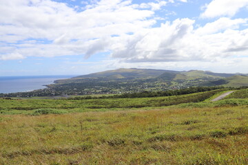 Paysage à l'île de Pâques