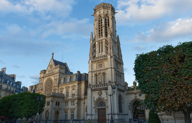 View of the ity hall building of the 1st arrondissement of Paris, France