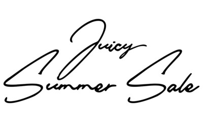 Juicy Summer Sale Handwritten Font Calligraphy Font For Sale Banners Flyers 
and Templates