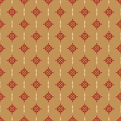 Decorative background pattern. Seamless pattern in vintage style. Vector background image.