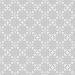 Grey background pattern. Decorative seamless wallpaper texture. Vector background image.