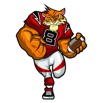 American Football Mascot Design - The Tiger