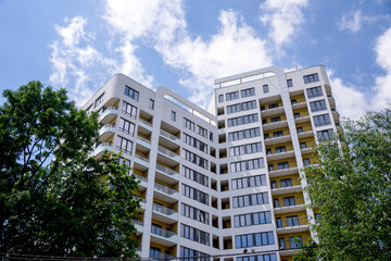 Fototapeta premium modern new apartment building