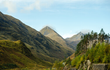 Scottish highlands sunny day