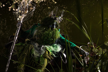 Fantastic image of Poseidon. Fine Art Fairy Tale Photography.
