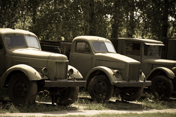 The Soviet Union heavy military vehicles from the period of World War II