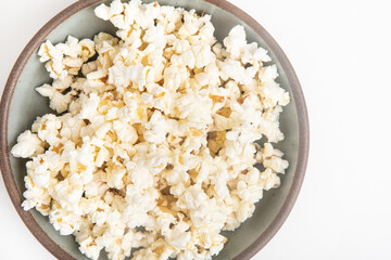 Popcorn In A Ceramic Bowl