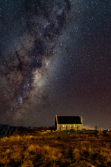 Fototapeta na wymiar Milky Way over Tekapo New Zealand
