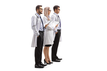 Two male and one female doctor