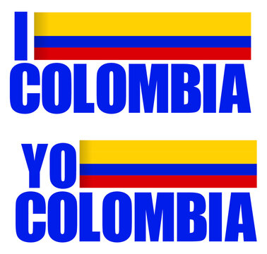 yo amo a colombia bandera