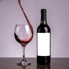 Vino copa rojo beber