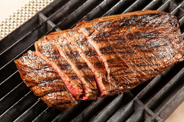 grilled meat on the grill