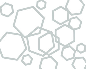 Obraz na płótnie Canvas Texture abstract gray lines hexagon geometric background. 