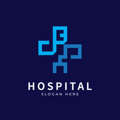 Obraz premium Health logo with initial letter BY, YB, B Y logo designs concept. Medical health-care logo designs template.