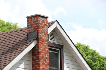 Fototapeta na wymiar roof and chimney