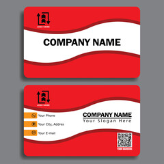 Elegant business card, size 3,254 inch x 2,165 inch. Design template vector