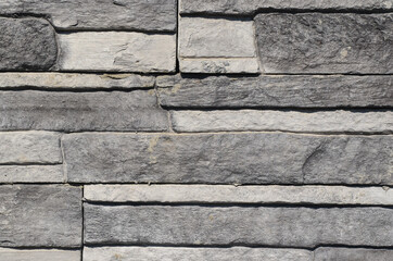 Grey brick wall texture or background. Space for text and design