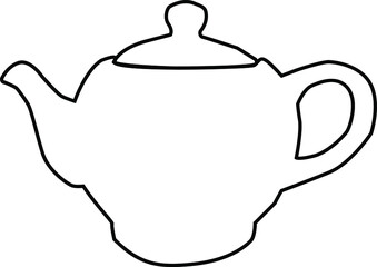 teapot  icon isolated