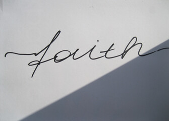 faith handwritten