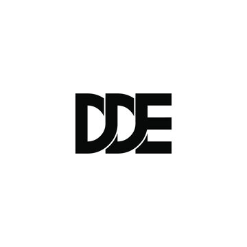 dde letter original monogram logo design