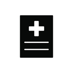 Fototapeta premium Illustration Vector graphic of medical report icon